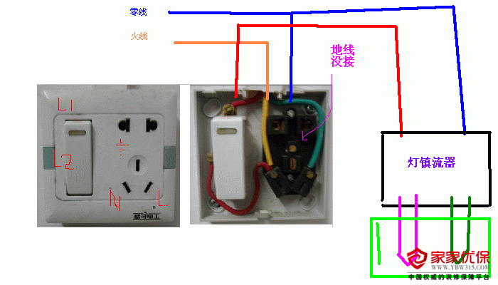 火线零线接反会怎么样火线零线接线口诀