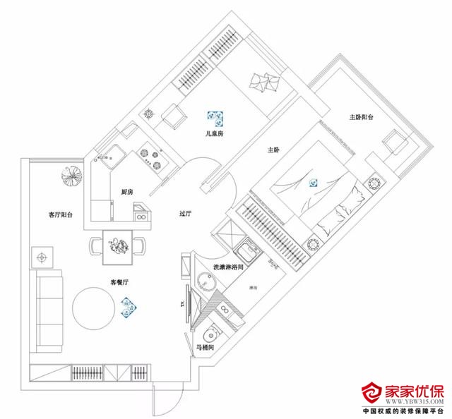 63㎡欧式风格装修案例,合理的布局设计让家实用又大气 63㎡欧式风格装修案例,合理的布局设计让家实用又大气